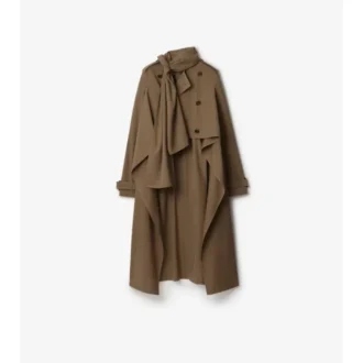 Langer Seiden-Trenchcoat