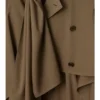 Langer Seiden-Trenchcoat