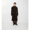 Langer Trench Coat aus Cord