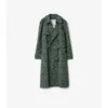 Langer Trench Coat aus Viskosemischung im Barockstil