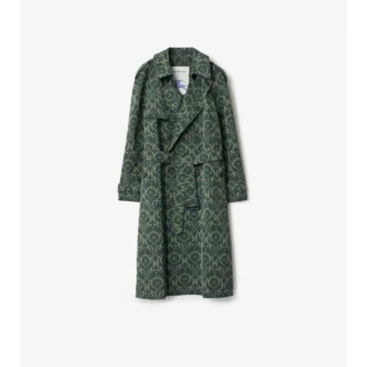 Langer Trench Coat aus Viskosemischung im Barockstil