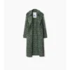 Langer Trench Coat aus Viskosemischung im Barockstil