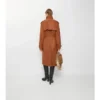 Langer Trench Coat „Castleford“ aus Nubukleder