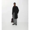 Langer, wendbarer Parkbury-Car Coat aus kariertem Wollstoff