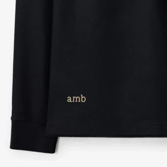 Langärmliges Baumwoll-Poloshirt