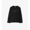Langärmliges Gothic-Logo-T-Shirt aus Baumwolle