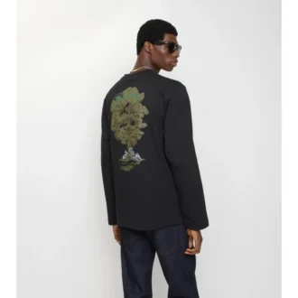 Langärmliges „Sleeping Knight“-T-Shirt aus Baumwolle