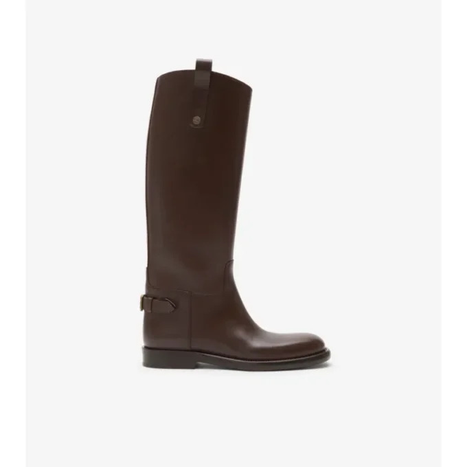 Leder-Cavalier-Stiefel
