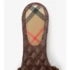 Leder-Slides mit Knight-Stempel 