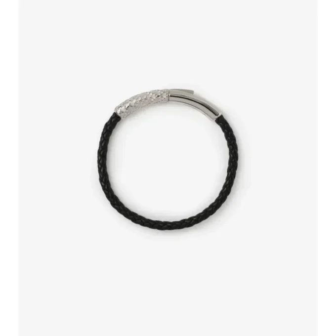 Lederarmband mit Karomuster