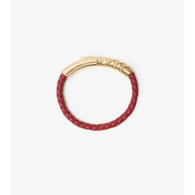 Lederarmband mit Karomuster