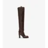 Lederne Cavalier-Overknee-Stiefel