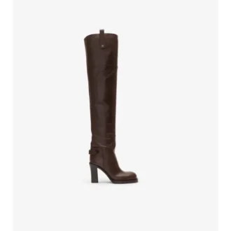 Lederne Cavalier-Overknee-Stiefel