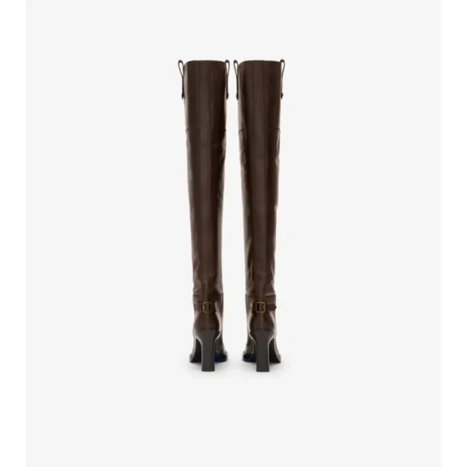 Lederne Cavalier-Overknee-Stiefel