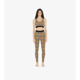 Leggings aus Stretch-Jersey mit Karomuster