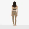 Leggings aus Stretch-Jersey mit Karomuster