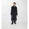 Mantel aus Wolle-Mohair-Mischung