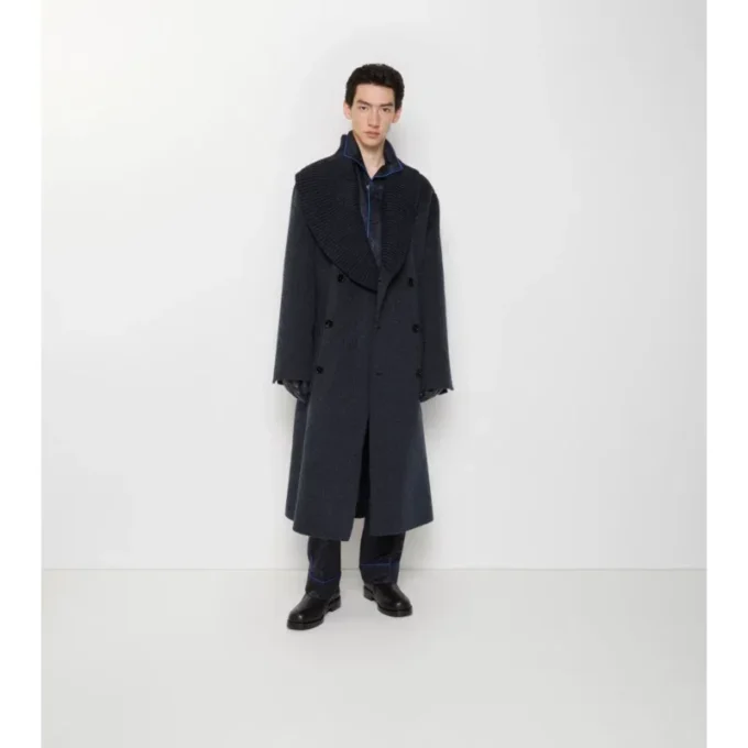 Mantel aus Wolle-Mohair-Mischung