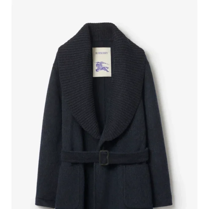 Mantel aus Wolle-Mohair-Mischung