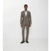 Maßgeschneiderte Hose aus Sharkskin-Wolle