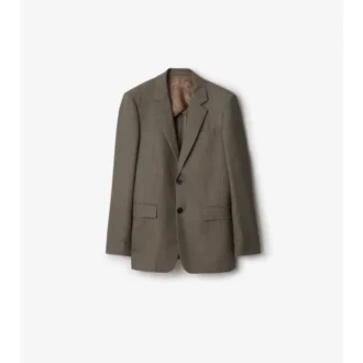 Maßgeschneiderte Jacke aus Sharkskin-Wolle