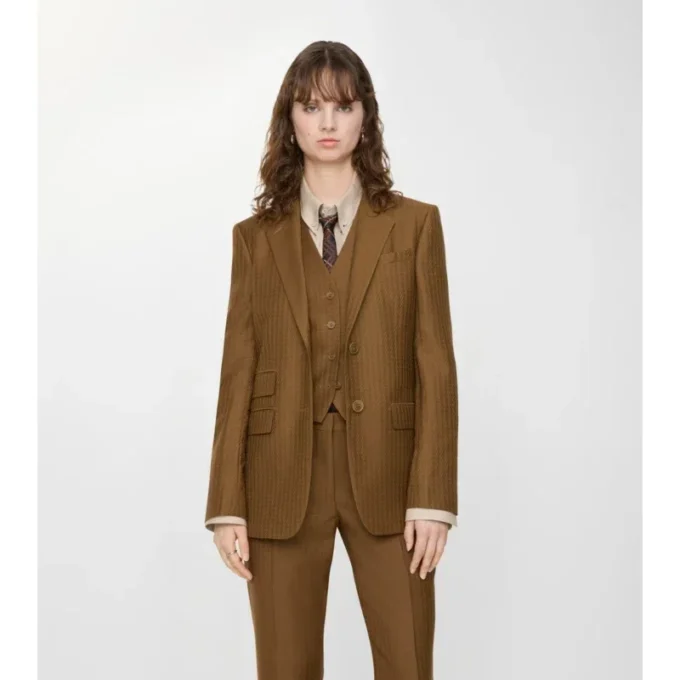 Maßgeschneiderte Jacke aus Woll-Mohair