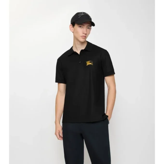 Metallic-EKD-Baumwoll-Poloshirt