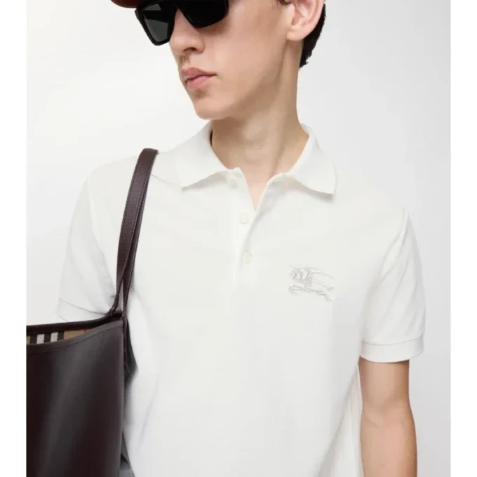Metallic-EKD-Baumwoll-Poloshirt