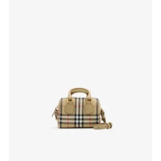 Mini-Bowling-Tasche mit Karomuster