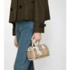 Mini-Bowling-Tasche mit Karomuster