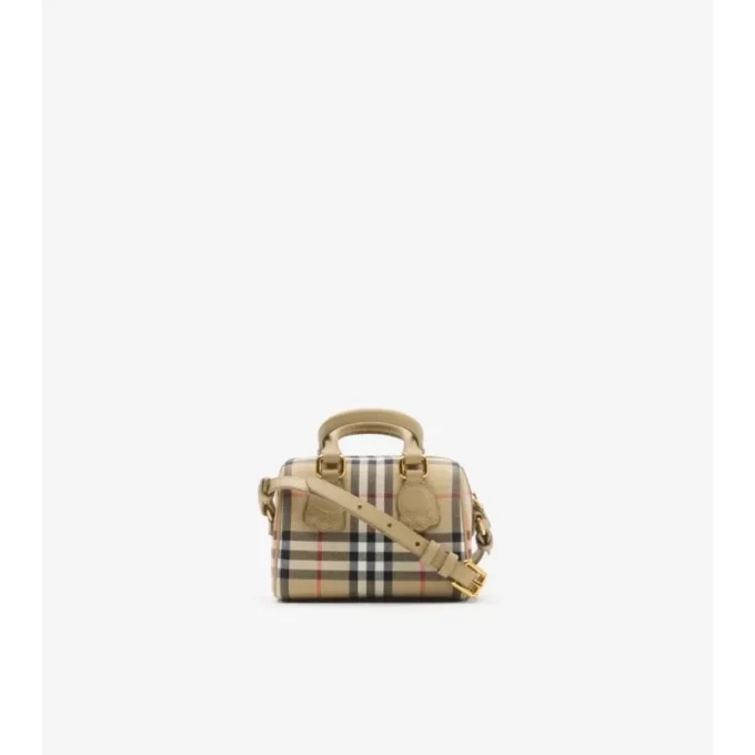 Mini-Bowling-Tasche mit Karomuster