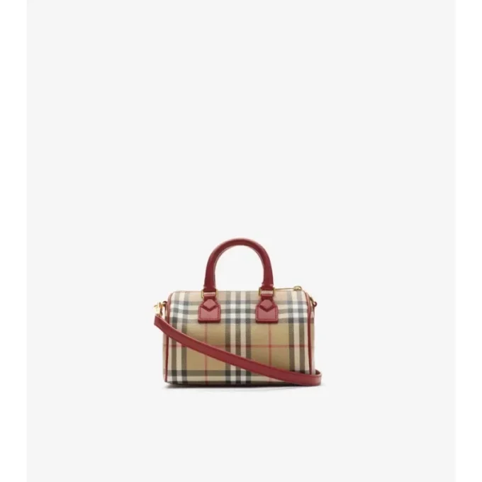 Mini-Bowling-Tasche mit Karomuster