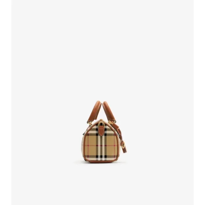 Mini-Bowling-Tasche mit Karomuster