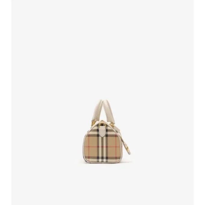 Mini-Bowling-Tasche mit Karomuster