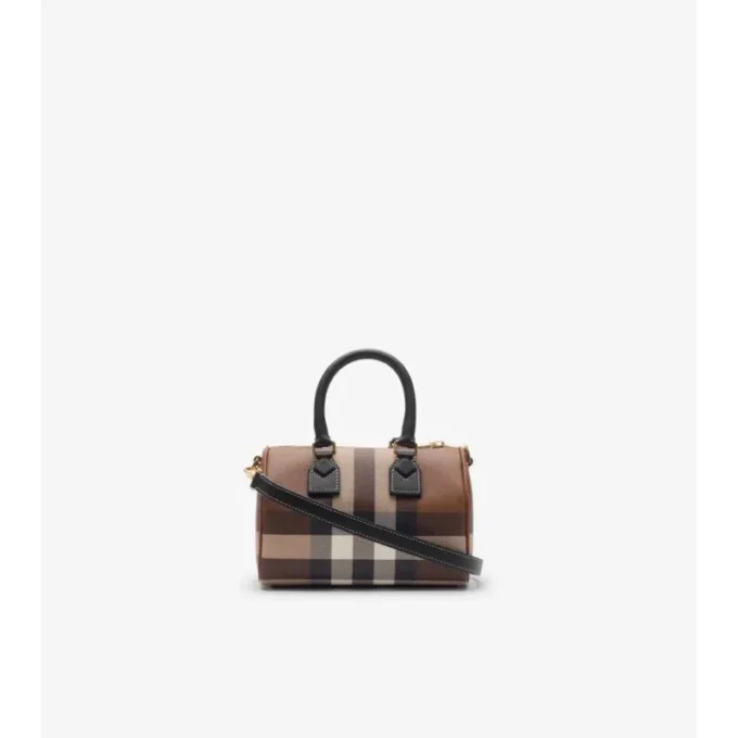 Mini-Bowling-Tasche mit Karomuster