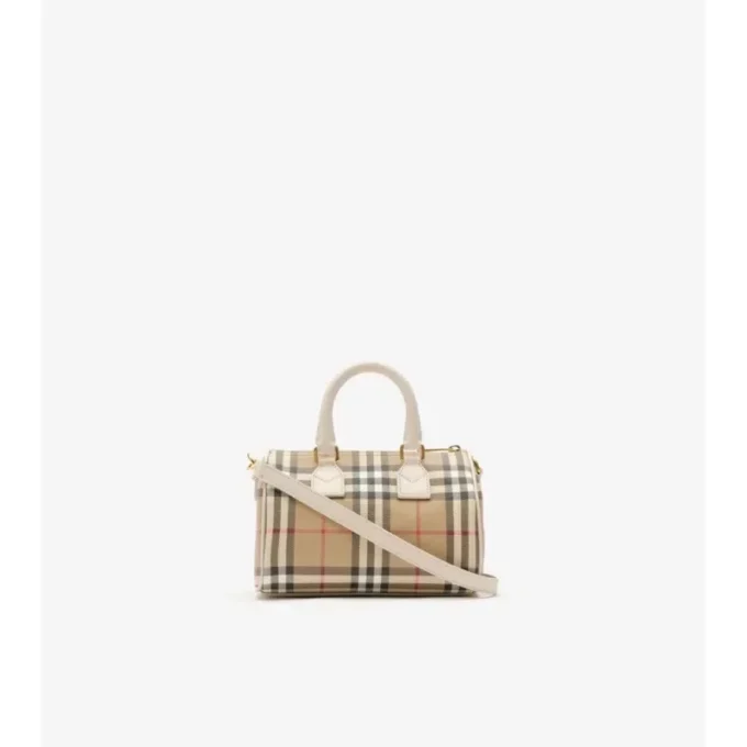 Mini-Bowling-Tasche mit Karomuster
