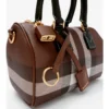 Mini-Bowling-Tasche mit Karomuster