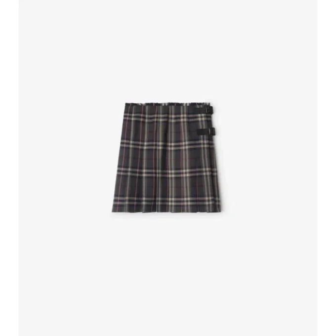 Mini-Kilt aus Wolle mit Karomuster