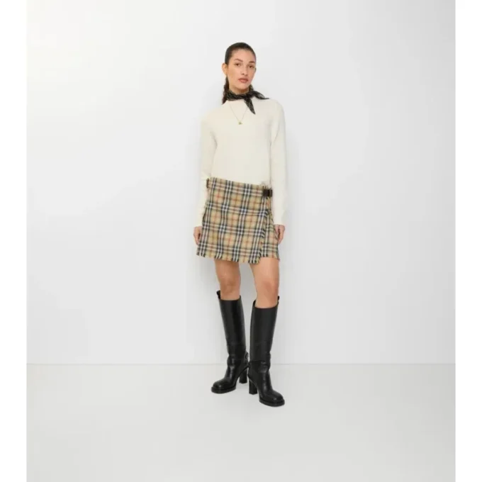 Mini-Kilt aus Wolle mit Karomuster