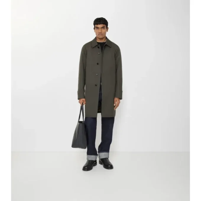 Mittellanger Camden-Car Coat aus Tropical Gabardine
