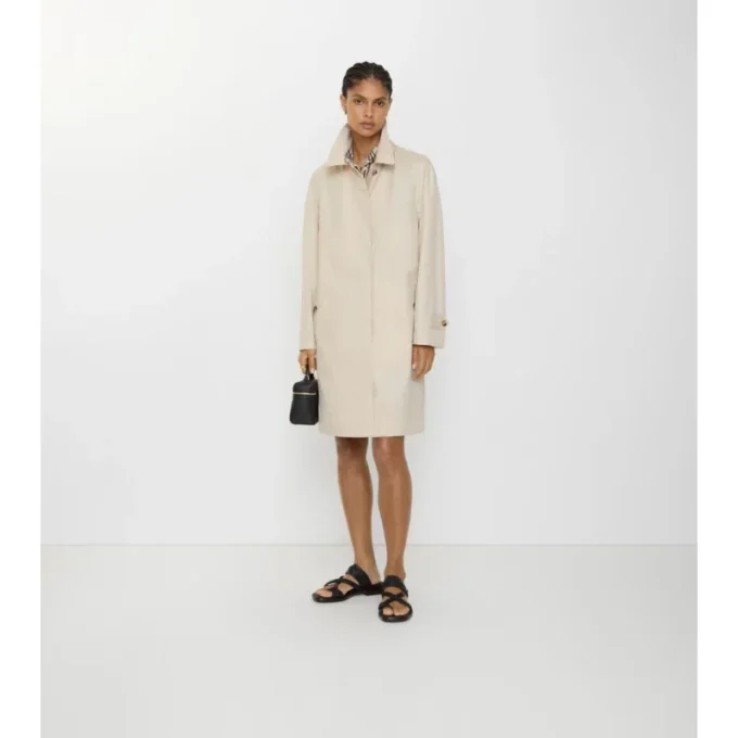 Mittellanger Camden-Car Coat aus Tropical Gabardine