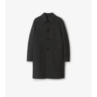 Mittellanger Car Coat aus Wolle