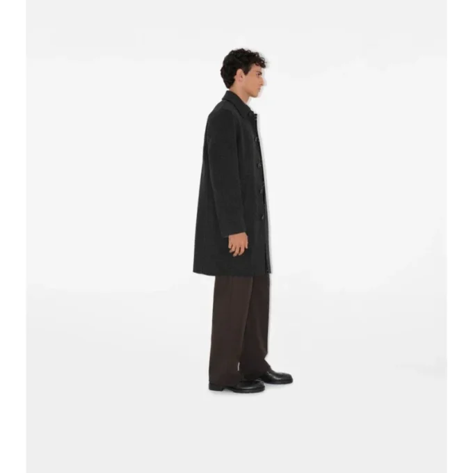 Mittellanger Car Coat aus Wolle
