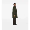 Mittellanger, gesteppter Nylon-Car Coat