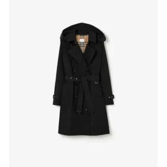 Mittellanger Kensington-Trench Coat aus Taft