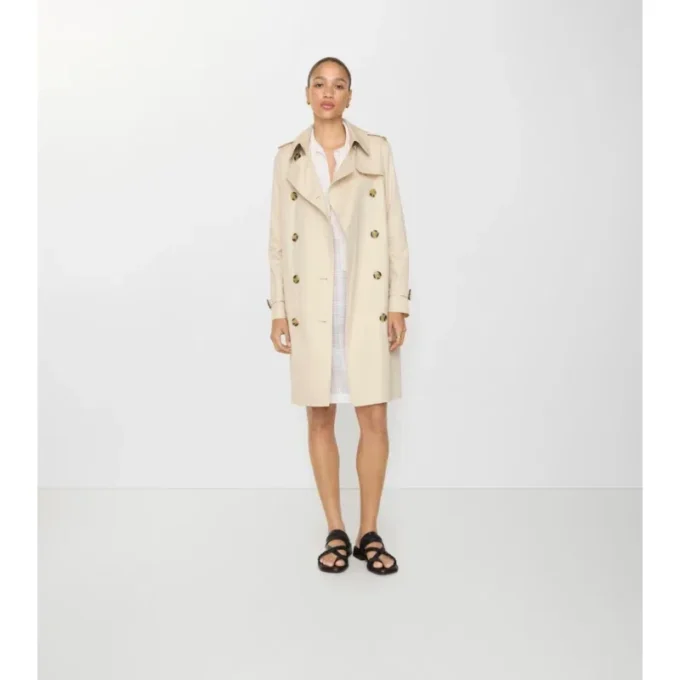 Mittellanger Kensington-Trenchcoat aus Tropical Gabardine