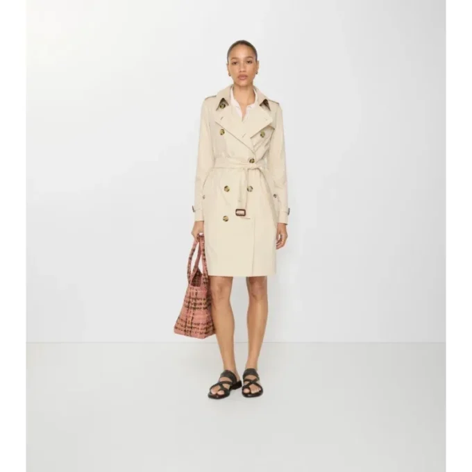 Mittellanger Kensington-Trenchcoat aus Tropical Gabardine
