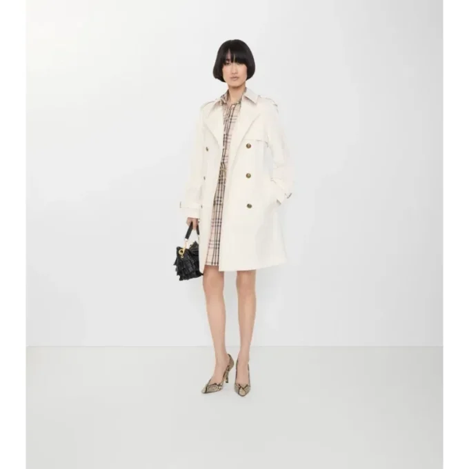 Mittellanger, leichter Belgravia-Trench Coat aus Baumwolle 