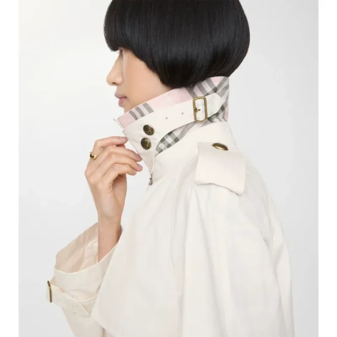 Mittellanger, leichter Belgravia-Trench Coat aus Baumwolle 