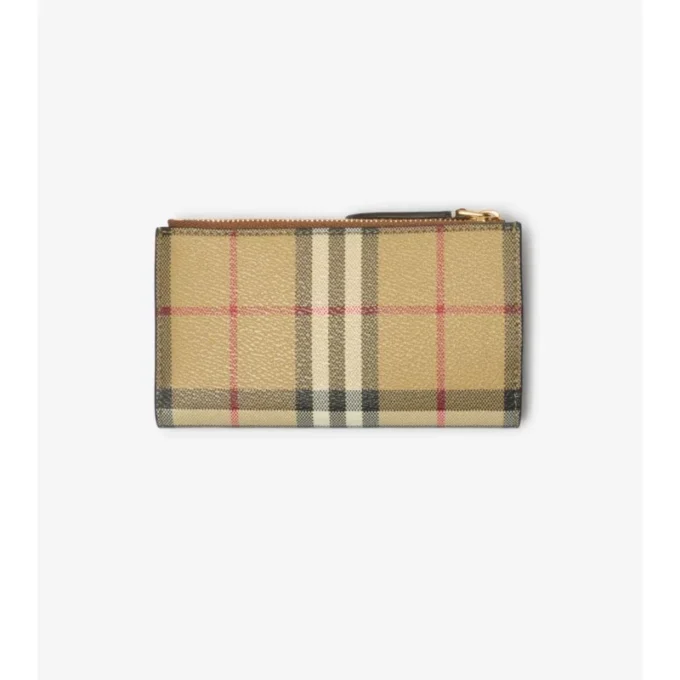 Mittlere Check-Brieftasche